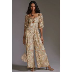 Anthropologie Ranna Gill Cutout Jumpsuit